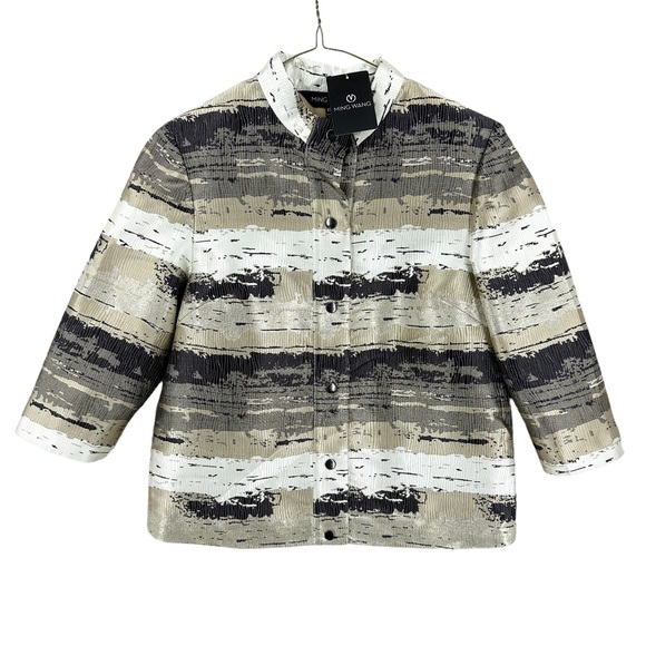 New MING WANG Jacket Snaps, Lined, Metallic - Picture 1 of 8